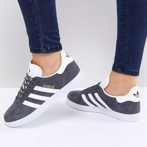 adidas Gray and White Athletic Shoes
